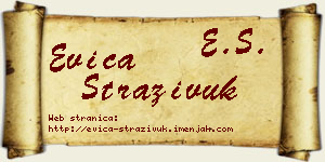 Evica Straživuk vizit kartica
